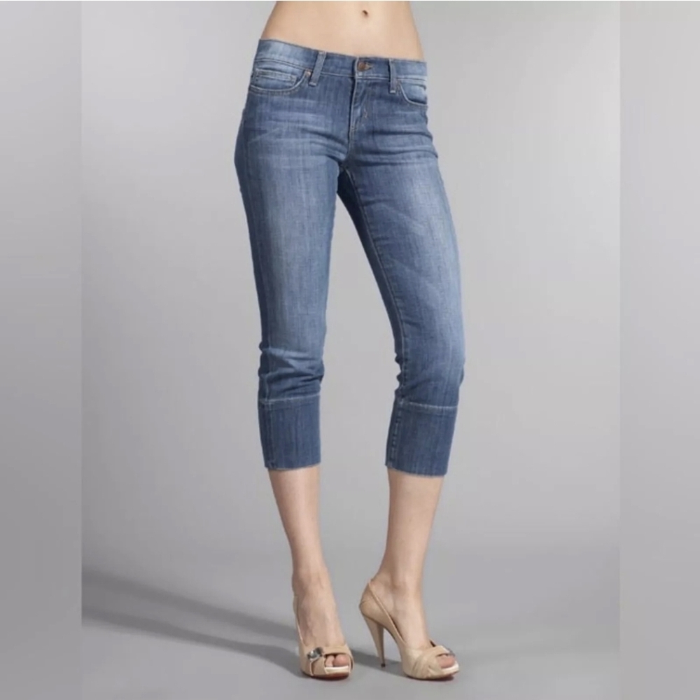 Joe's Jeans Socialite Kicker Harvey Blue Cropped Jeans